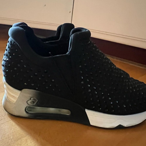 Ash women's sneakers like new, black with stones