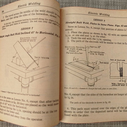 Audels Welders Guide book used, English, 1943
