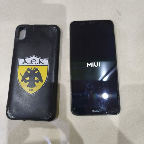 Xiaomi Redmi 7A smartphone with case