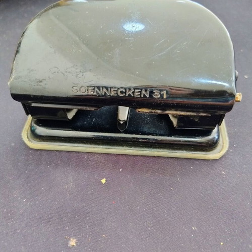 Soennecken 31 Vintage Hole Punch 1950s Used