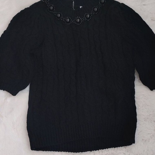 Zara knitted sweater new, size S/M, black