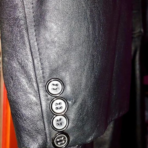 Men's coat made of genuine Napa leather size Medium like new