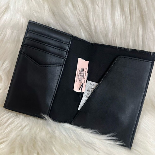Victoria’s Secret passport holder new, black with card slots