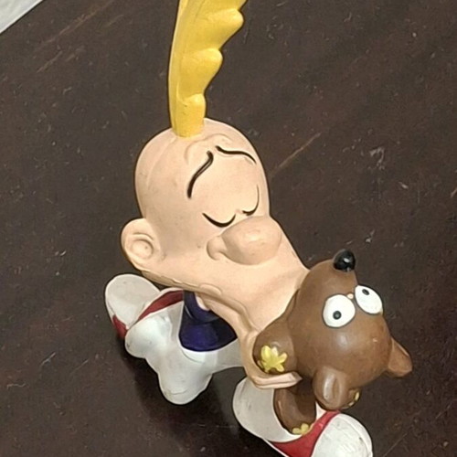 Titeuf PVC figure with teddy used, Plastoy
