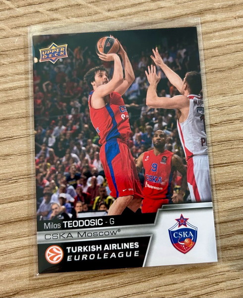Κάρτα Milos Teodosic CSKA Moscow Euroleague 2015-16 Upper Deck Ολυμπιακός