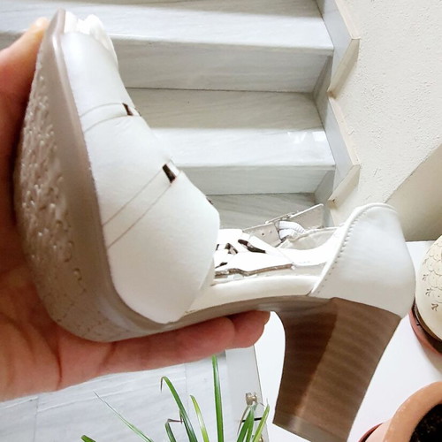 Alpina anatomical sandals white, genuine leather, size 37, new