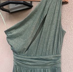 One shoulder lurex dress BSB new, pistachio color, size 38