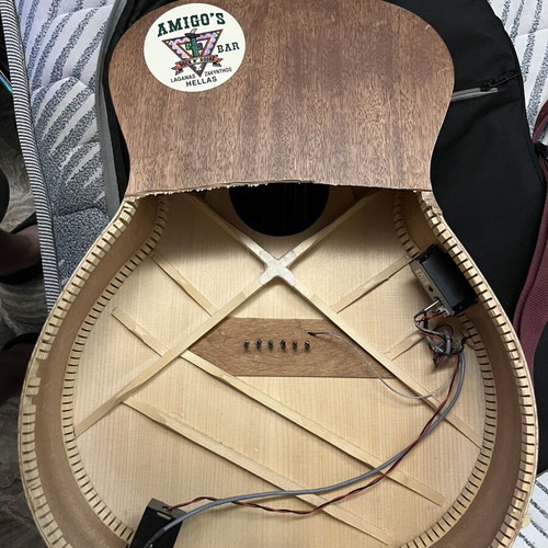 Sigma GME electroacoustic guitar used for repair or parts with Stagg case