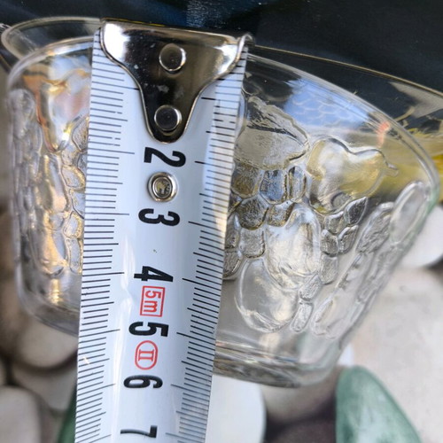 Glass bowls new, set of 6, with unique design