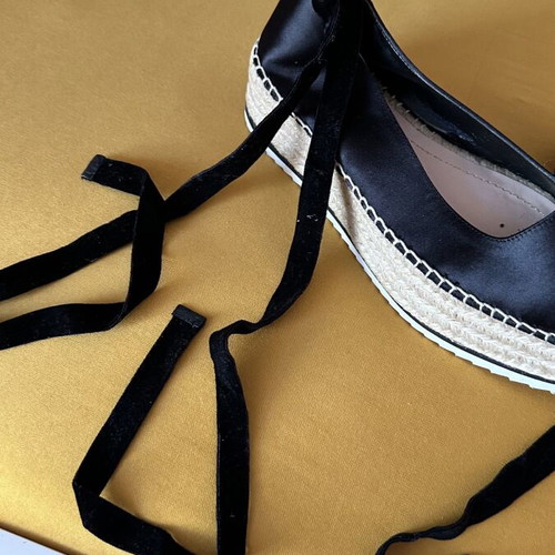 Zara Women Platform Sandals Black Size 37 Brand New