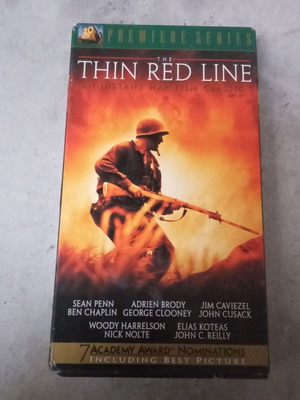 Thin Red Line VHS used, 2000s action movie