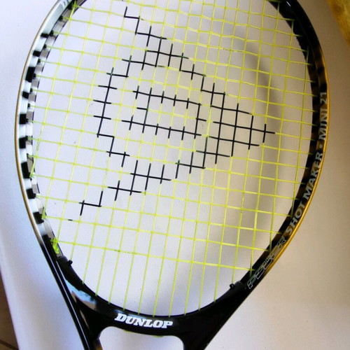 Dunlop Power Shot Maker Mini 21 junior tennis racket used with cover
