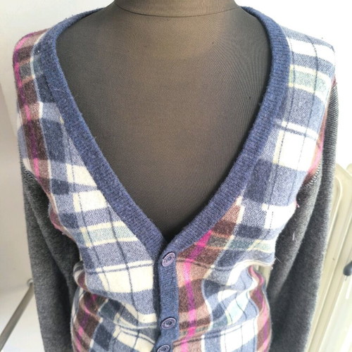 Desigual wool cardigan used, multicolor, size S
