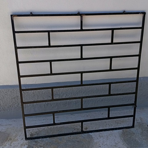Solid iron window grille, 100x100 cm