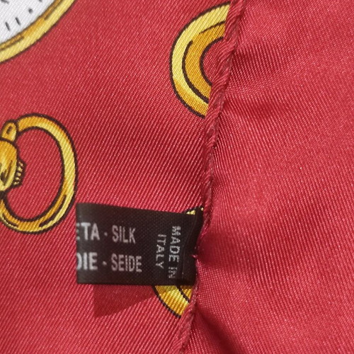 Maurice Lacroix rare scarf "Love of Clocks" like new, silk