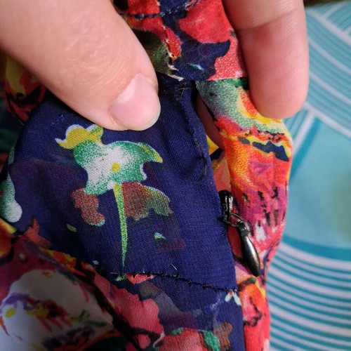Floral dress M/L like new, midi to maxi, blue multicolor