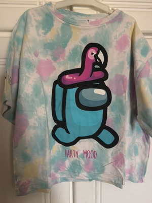 Zara t shirt Among Us used, multicolor, size 164 cm