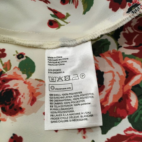 HM & Divided floral asymmetric dress like new, EU40