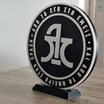 Logos Timis 3D Printed Decorative Stand new
