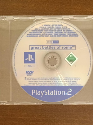 Great Battles of Rome PlayStation 2 σαν καινούργιο, Promo Edition