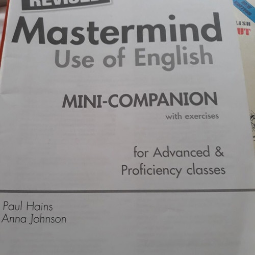 English language learning books used, New Trends and Mastermind
