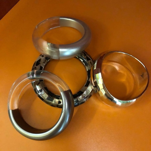 Celluloid bracelets like new, pack of 4, for all seasons