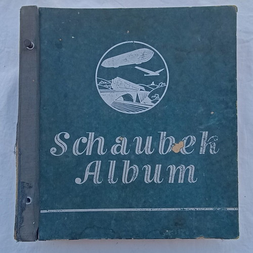 Άλμπουμ γραμματοσήμων Schaubek 1936 μεταχειρισμένο, 240 σελίδες Ευρώπη