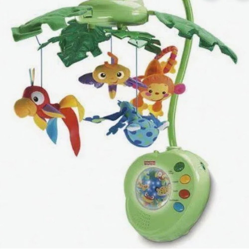 Mobile Fisher Price Jungle used with 3 music options and white noise