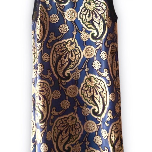 Massimo Dutti A-line dress 100% mulberry silk, blue