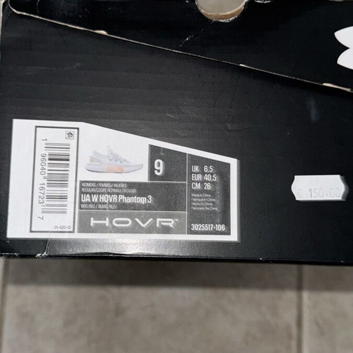 Under Armour Athletic Shoes UA W HOVR Phantom 3 New White Size 40.5