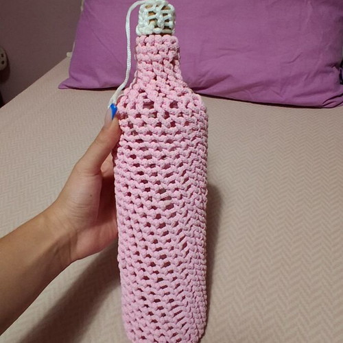 Handmade decorative glass bottle, new