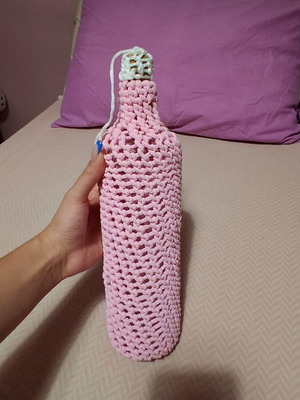 Handmade decorative glass bottle, new