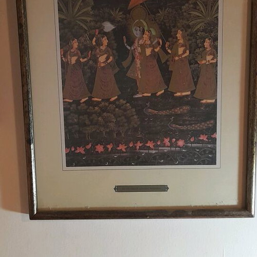 Buddhist iconography like new, two silk screen prints