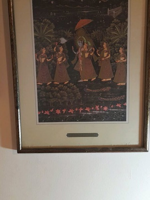 Βουδιστική αγιογραφία σαν καινούργια, δύο κάδρα μεταξοτυπίες