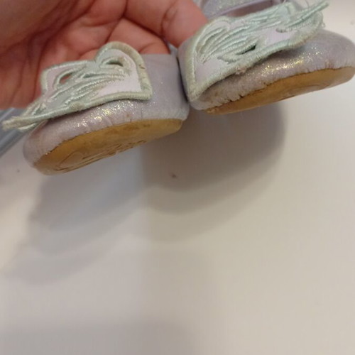 Girls' ballerina shoes size 25, like new, lilac glitter