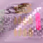  Σετ Press on Almond Νύχια 24 τμχ