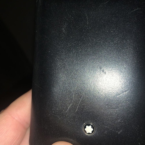 Montblanc cardholder used, authentic, black