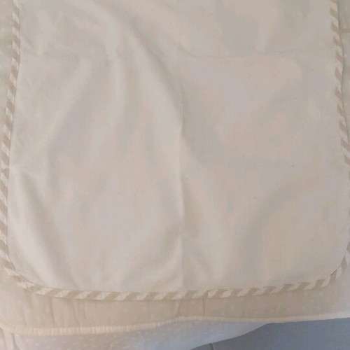 Pierre Cardin baby bedding set used, cotton, neutral beige