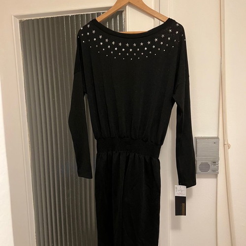Just Cavalli Black Shiny Elastic Evening Dress Size 36-42