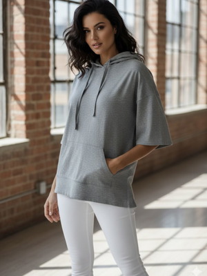 Women's thin sweatshirt Pull & Bear gray like new