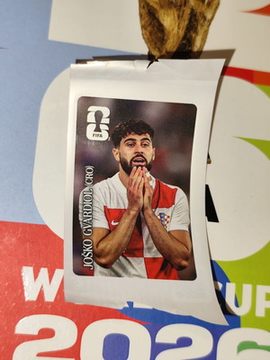Josko Gvardiol World Cup 2026 Panini Sticker like new, Coca Cola