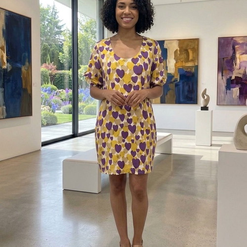 Salvatore Ferragamo dress size M used, colorful