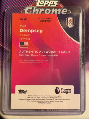 Topps Chrome Clint Dempsey Auto /75 Legend Καινούργιο