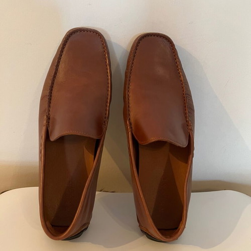 Avvento Men's leather casual shoes new, tan size 42