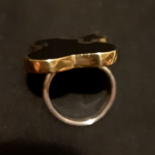 Tiffany ring new, silver 925 with copper and enamel