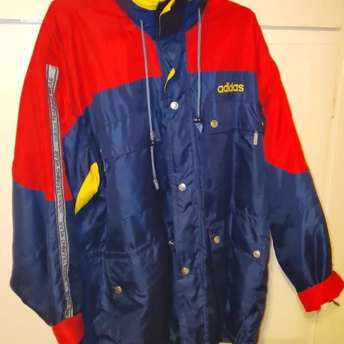 Adidas men's waterproof jacket XL used multicolor