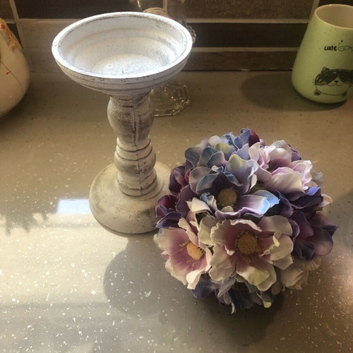 Retro vintage bouquet with candle holder column new
