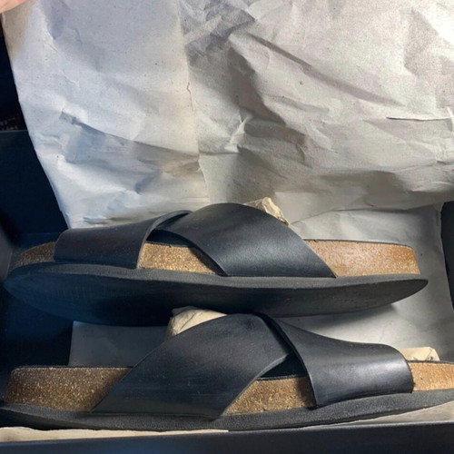 Myrqvist Solvik leather sandals black size 41 like new