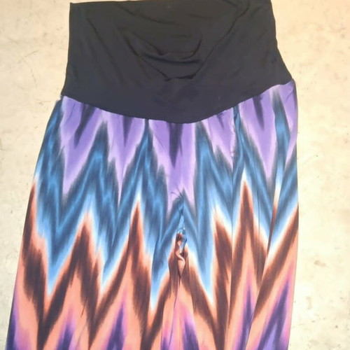 Gym pants used small blue and brown