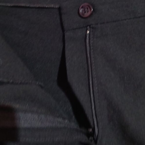 Black classic high-waist straight pants